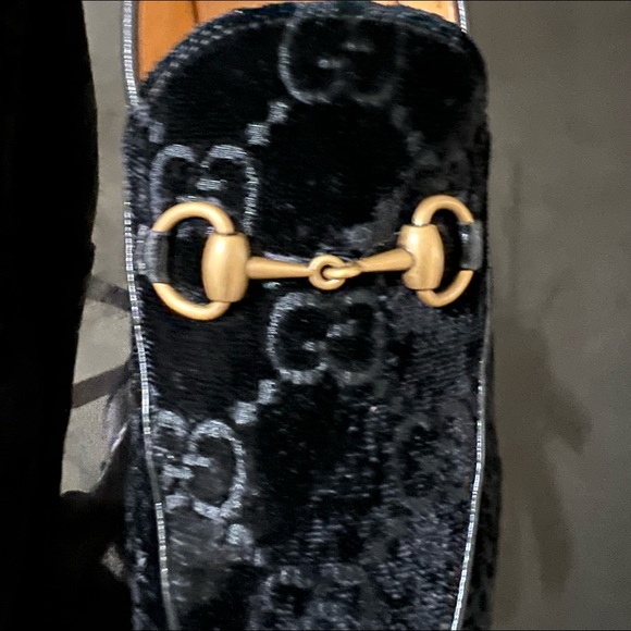 Men Velvet GG Gucci loafers 8 - Picture 8 of 10